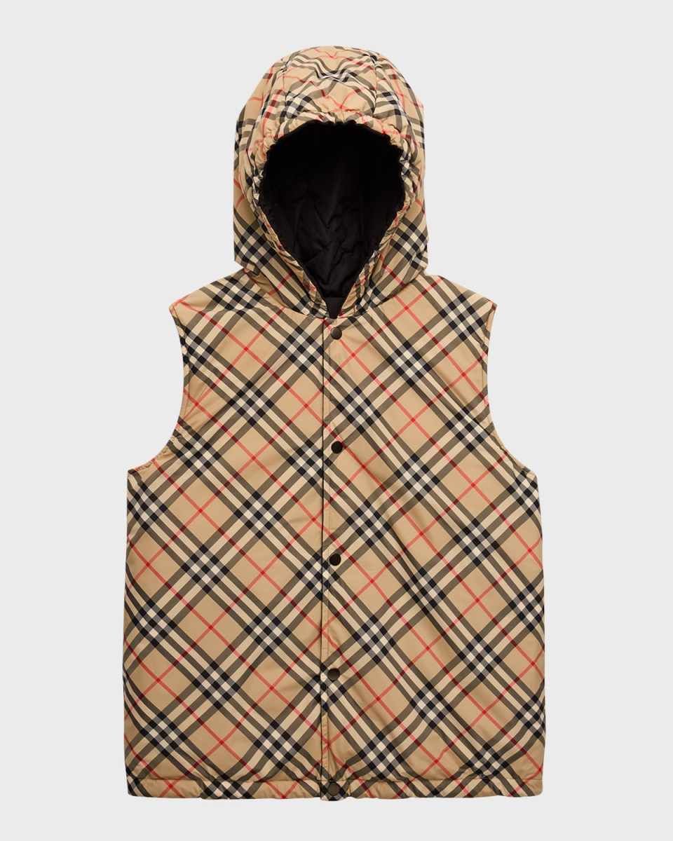 Boy's Slade Reversible Hooded Vest, Size 3-14